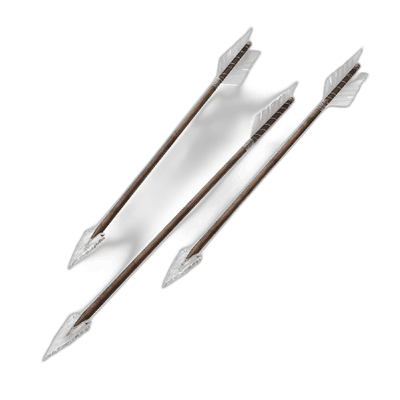 Arrows used in crossbows