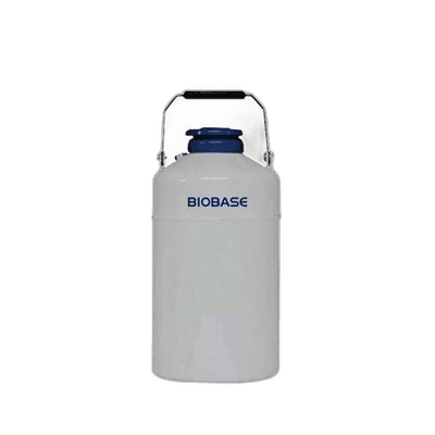 Liquid nitrogen in a dry shipper